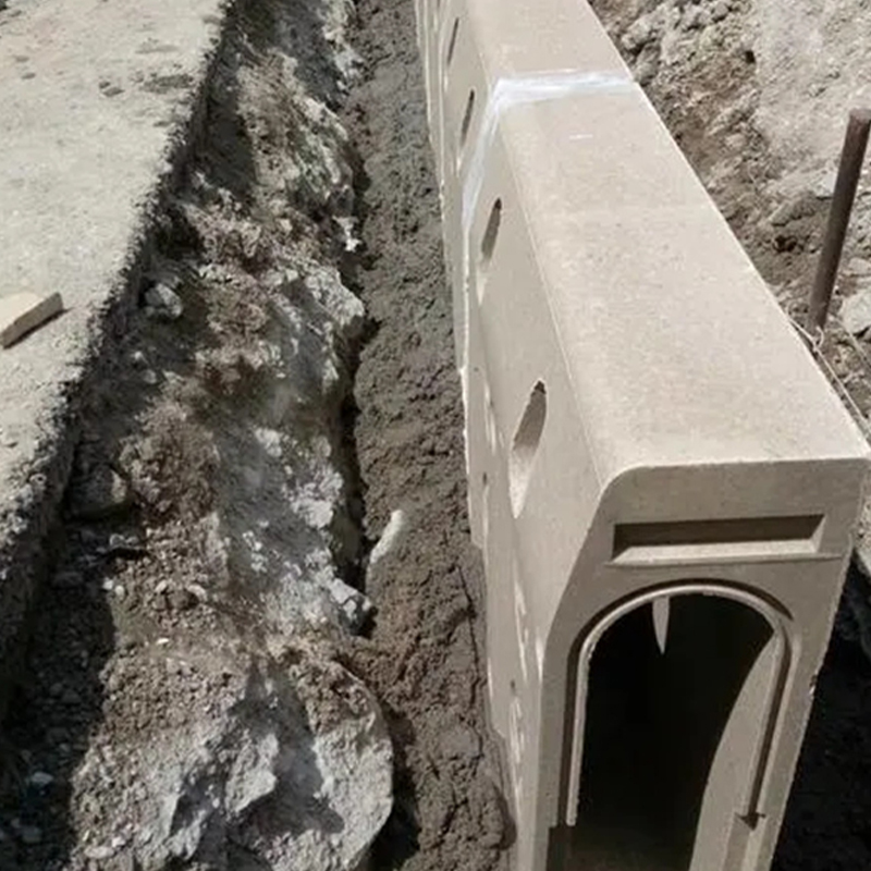 รางระบายน้ำขอบโค้ง Integrated Precast Curb ระบายน้ำ